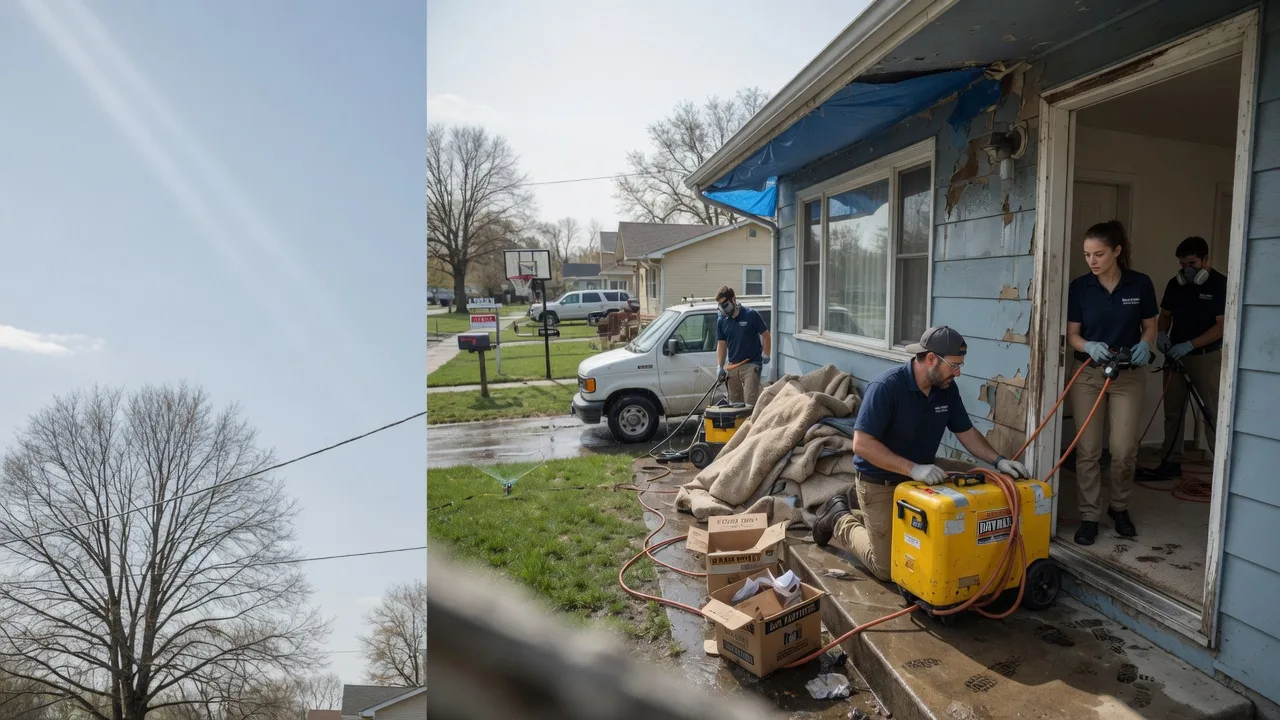 Basement Flood Cleanup in Countyline, OK near me